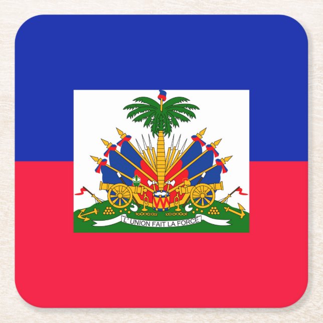 Haiti Underlägg Papper Kvadrat (Framsidan)