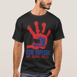 Haiti utslagsplats för hoppsvart tee shirt
