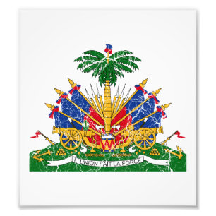 Haiti vapensköld fototryck