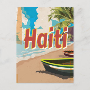 Haiti Vintage semesterplakat Vykort