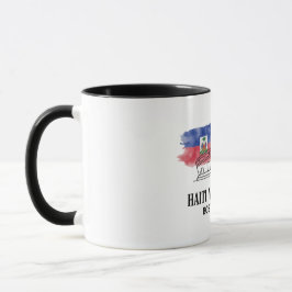 Haiti vs Scotland Group Stage Watercolor Flag Mug  Mugg