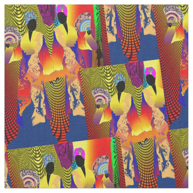 Haitian Creole dam Tyg (Närbild)