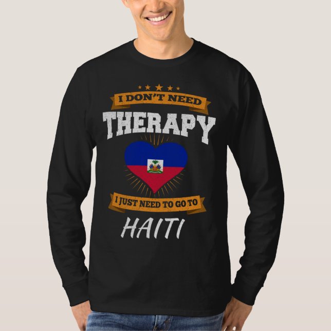 Haitian Flag I Haiti Vacation I Haiti T Shirt (Framsida)