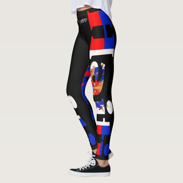 HAITIAN FLAGGA BLACK LAGAR HAVIC ACD LEGGINGS (Vänster)