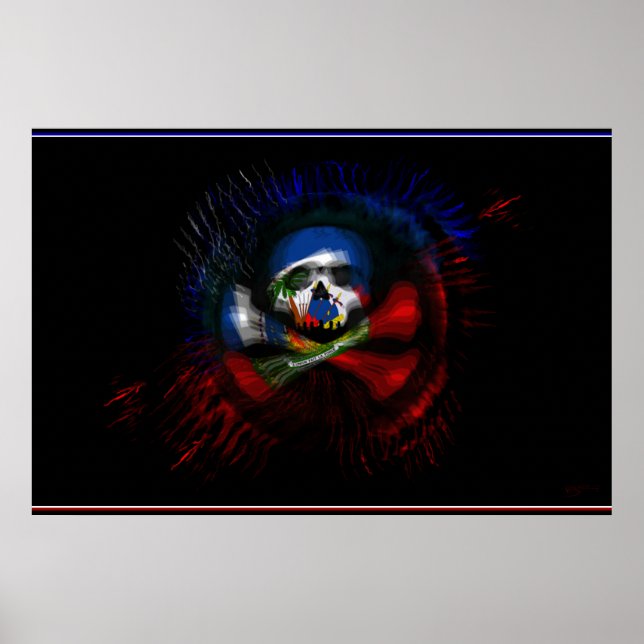 Haitian Krig Flagga Poster (Framsidan)