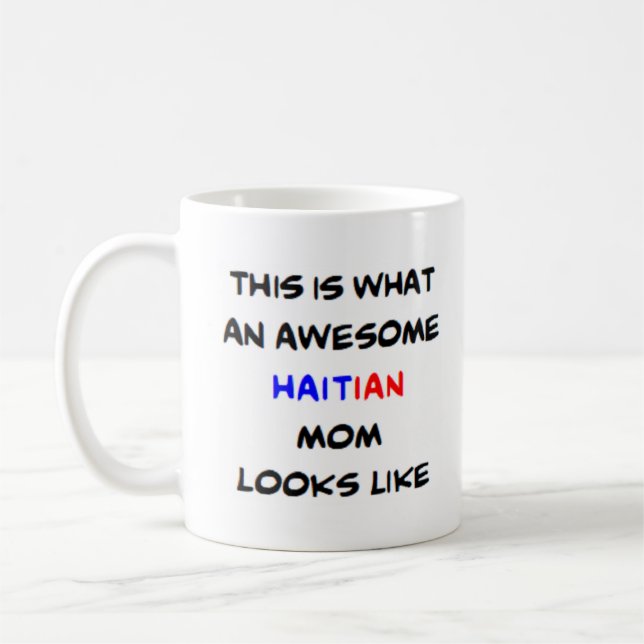 Haitian mamma, fantastisk kaffemugg (Vänster)