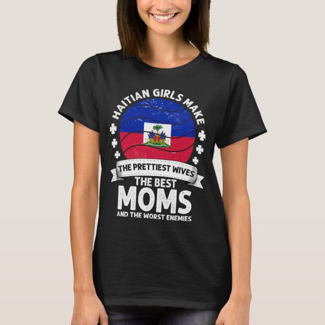 Haitian Mamma Mamma Haitis amerikan T Shirt (Framsida)