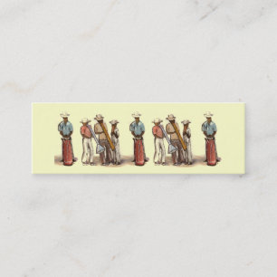 Haitian Musician Bookmark Mini Visitkort