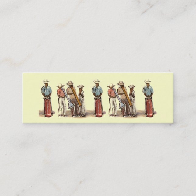 Haitian Musician Bookmark Mini Visitkort (Framsida)
