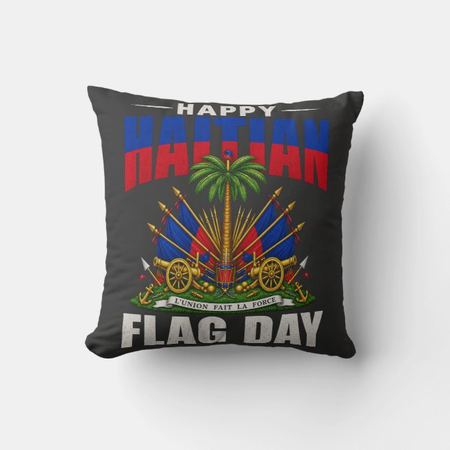 Haitians flagdag | Haiti Pride-design Kudde (Framsida)
