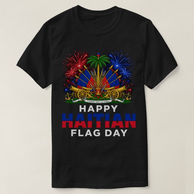 Haitians flagdagstrots – Ayiti Design T Shirt (Design framsida)