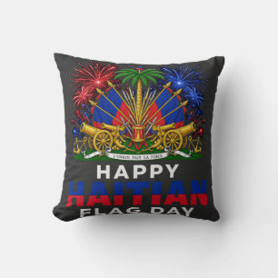 Haitianska flaggans dag stolthet – Ayiti Design Kudde