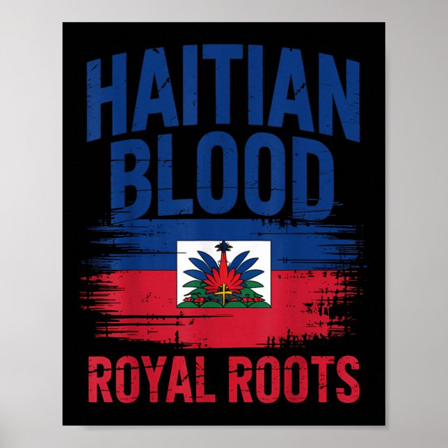 Haitianska rötter Haiti flaggans dag  Poster (Framsidan)