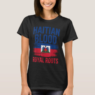 Haitianska rötter Haiti flaggans dag T Shirt