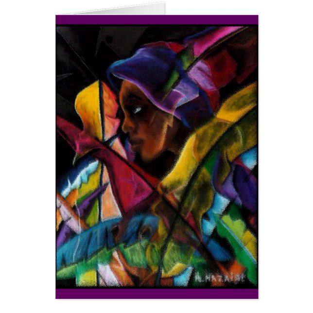 Haitienne en Vitraux Hälsningskort (Framsidan)