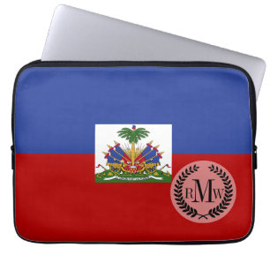 Haitier flagga för klassiker laptop sleeve