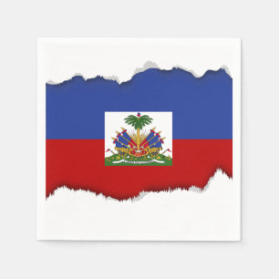 Haitier flagga för klassiker pappersservett
