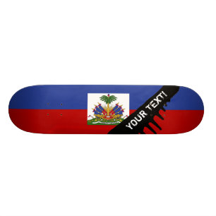 Haitier flagga för klassiker skateboard bräda 19,5 cm