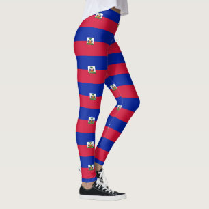 Haitier flagga leggings