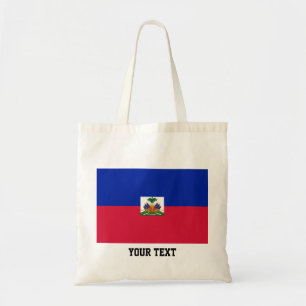 Haitier flagga tygkasse
