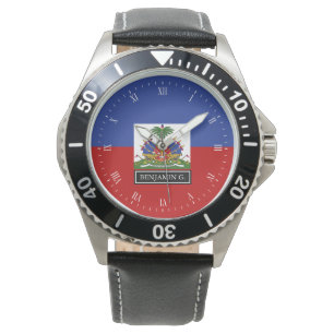 Haitiert flaggaanpassningsbarnamn armbandsur