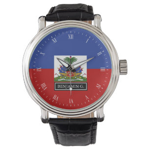 Haitiert flaggaanpassningsbarnamn armbandsur