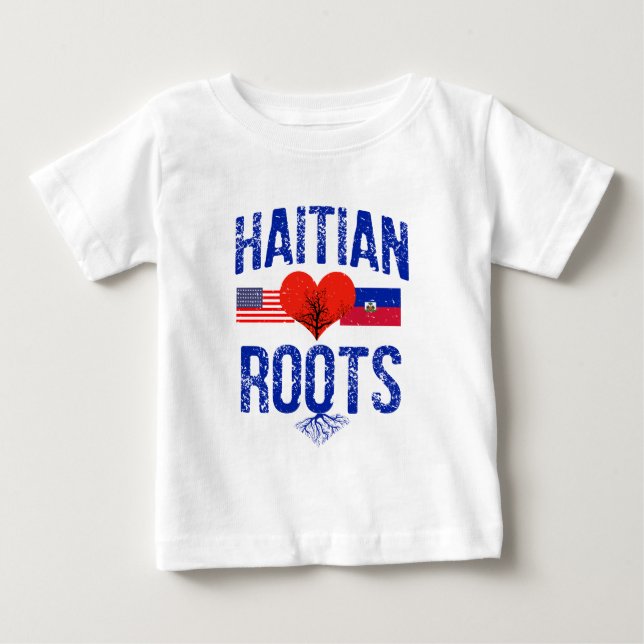 Haitira flaggadesigner tee shirt (Framsida)