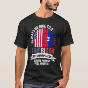 Haitis amerikan Vi vet Ställen var Land Hait T Shirt