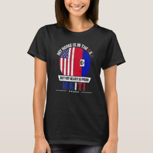 Haitis amerikanska patriot Heart kommer från Haiti T Shirt