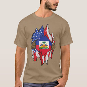 Haitis arv Månad 1804 Amerikanska Flagga T Shirt