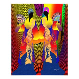 Haitis Creole Dam Fototryck