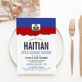 Haitis Cuisine | Party Flagga Inbjudan