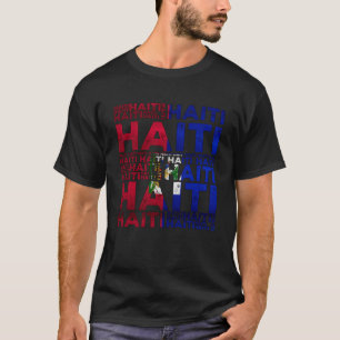 Haitis Flagga Day Proud Strong Ayiti Pride T Shirt