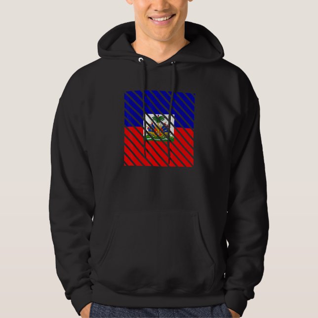 Haitis Flagga Hoodie (Framsida)