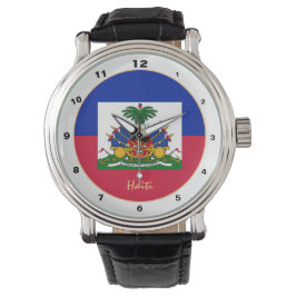 Haitis Flagga och Haiti trendig mode /designklocka Armbandsur