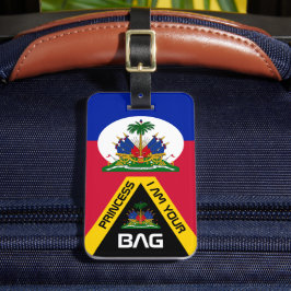 Haitis Flagga, påsar märkre, Haiti/Personlig Bagagebricka