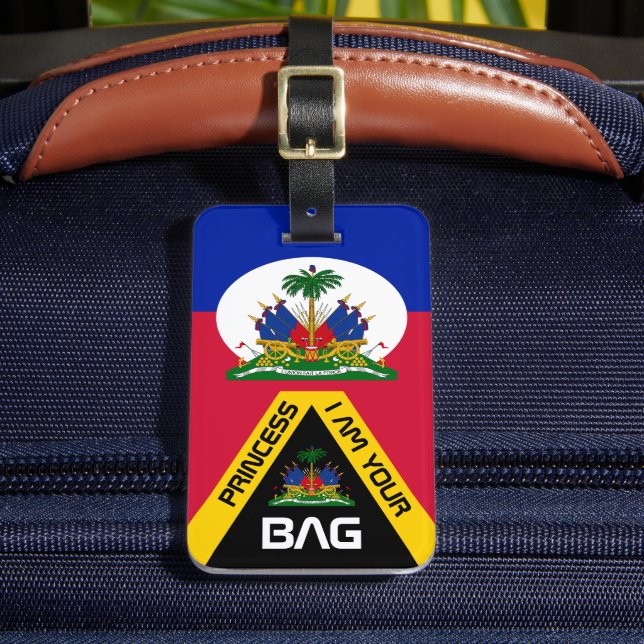 Haitis Flagga, påsar märkre, Haiti/Personlig Bagagebricka (Framsida Insitu 2)