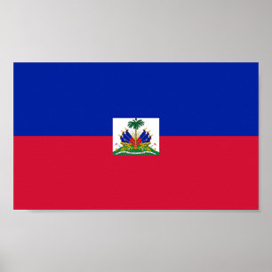 Haitis flagga poster