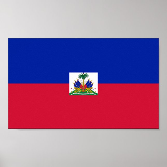 Haitis flagga poster (Framsidan)