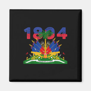 Haitis Flagga Pride 1804 Independence day Haiti Ro Magnet