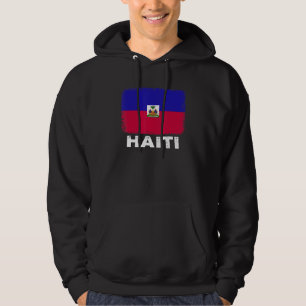Haitis Flagga Support Haitis folk Kvinnor Manar Hoodie