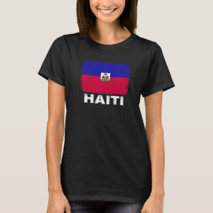 Haitis Flagga Support Haitis folk Kvinnor Manar T Shirt