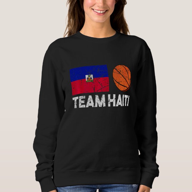 Haitis Haitis Haitis Flagga Basketball Fläkt 1 T Shirt (Framsida)