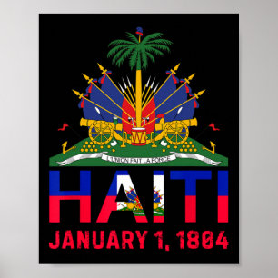 Haitis Island Cute Haitis självständighetsdatum Poster