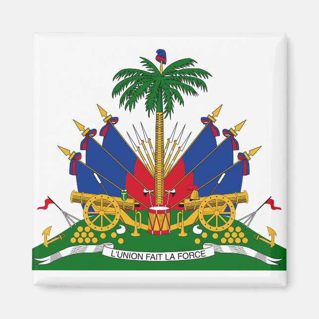 Haitis Jacka av Arm (Haiti) Magnet (Framsidan)