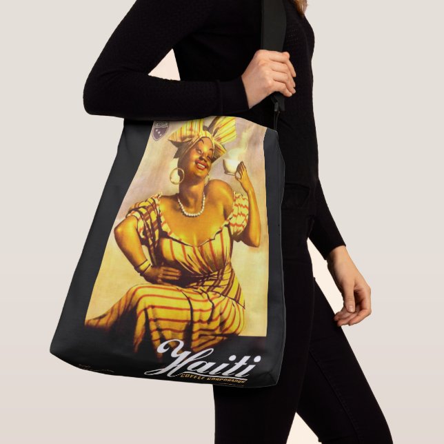 Haitis kaffebolag på 1950-talet - tryckt axelväska (Närbild)