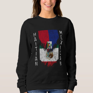 Haitis mexikanska Flaggor rippade Torn Haiti Mexik T Shirt
