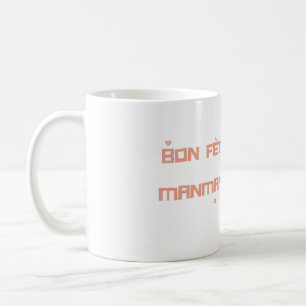 Haitis Mors dag Hälsning med Tecknad Dino Kaffemugg