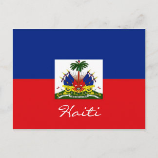 Haitis nationella flagga-vykort vykort