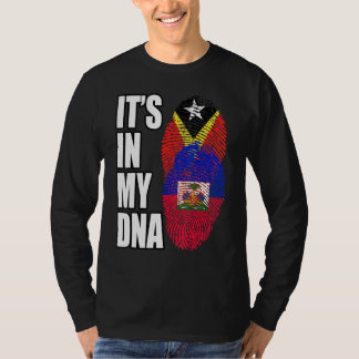 Haitis och Timorese Mix DNA Flagga Heritage T Shirt